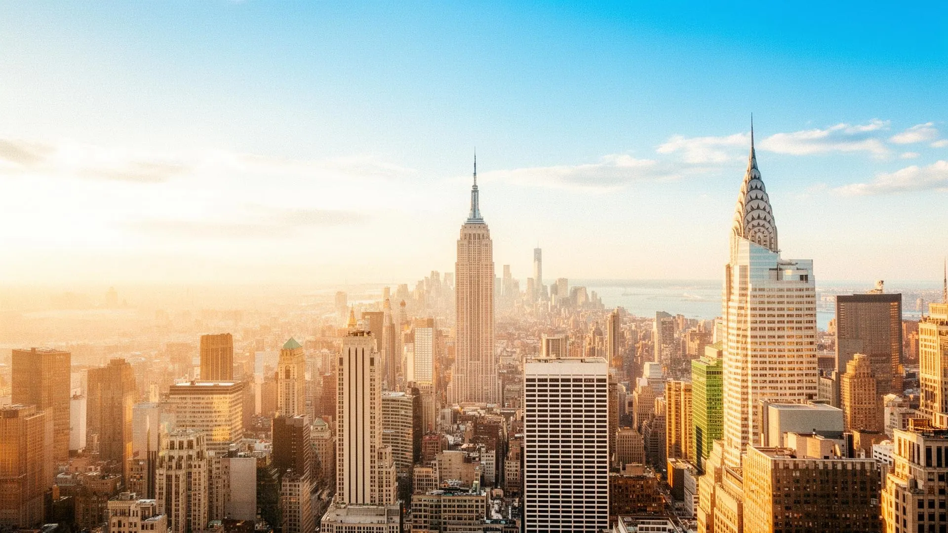 New York City skyline seen from across the river